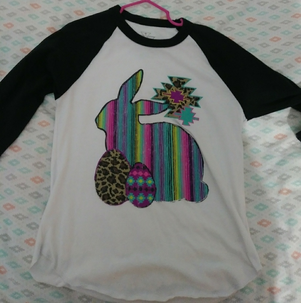 Girls crazy train Easter shirt